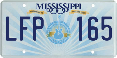 MS license plate LFP165