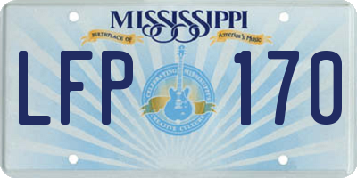 MS license plate LFP170