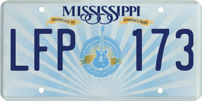 MS license plate LFP173