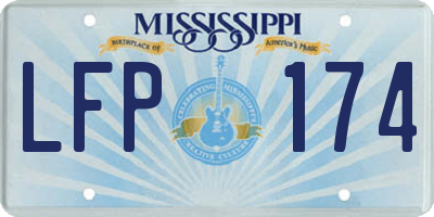 MS license plate LFP174