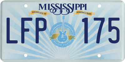 MS license plate LFP175