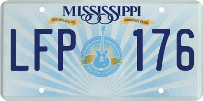 MS license plate LFP176