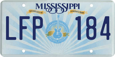MS license plate LFP184