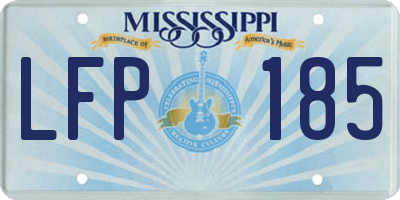 MS license plate LFP185