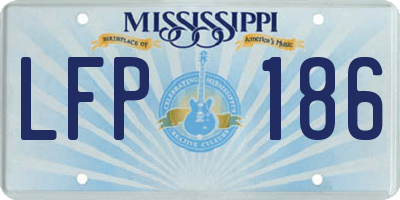 MS license plate LFP186