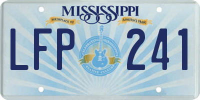 MS license plate LFP241