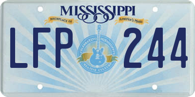 MS license plate LFP244