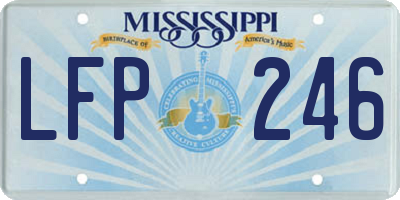 MS license plate LFP246
