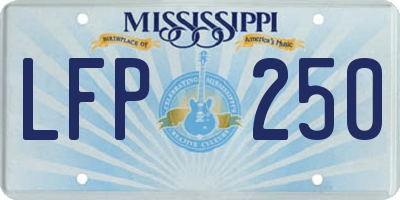 MS license plate LFP250