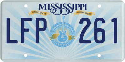 MS license plate LFP261