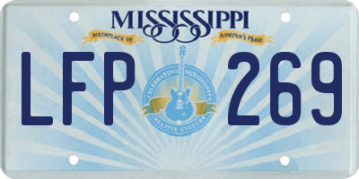 MS license plate LFP269