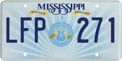 MS license plate LFP271