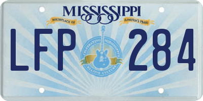MS license plate LFP284