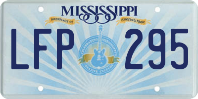 MS license plate LFP295