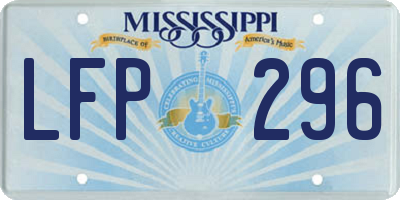 MS license plate LFP296