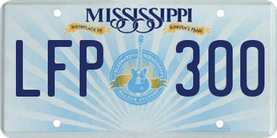 MS license plate LFP300