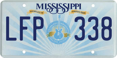 MS license plate LFP338