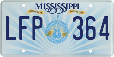 MS license plate LFP364