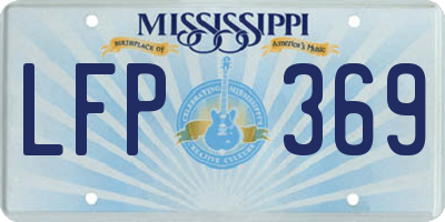 MS license plate LFP369
