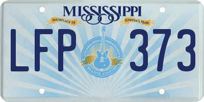 MS license plate LFP373