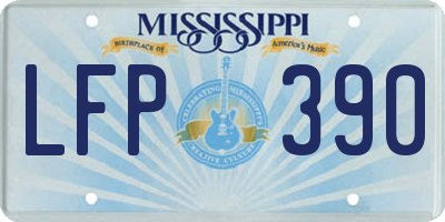 MS license plate LFP390