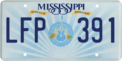 MS license plate LFP391