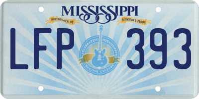 MS license plate LFP393