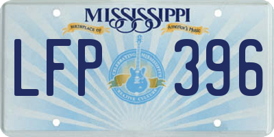 MS license plate LFP396
