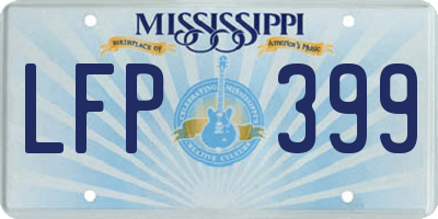 MS license plate LFP399