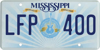 MS license plate LFP400