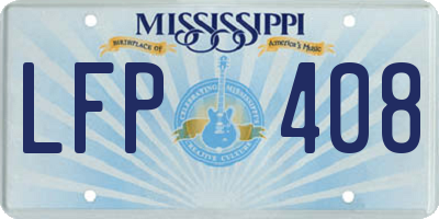MS license plate LFP408