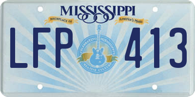 MS license plate LFP413