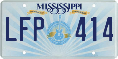 MS license plate LFP414