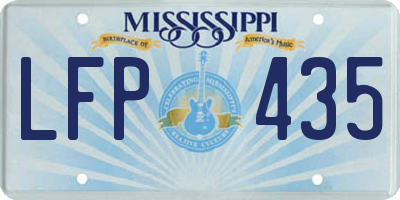 MS license plate LFP435