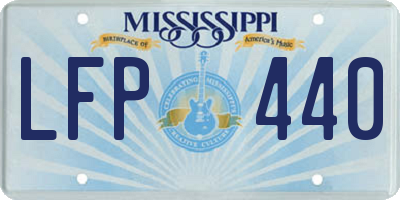 MS license plate LFP440