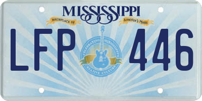 MS license plate LFP446