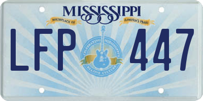 MS license plate LFP447