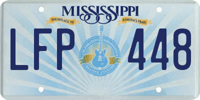 MS license plate LFP448
