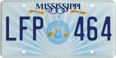 MS license plate LFP464