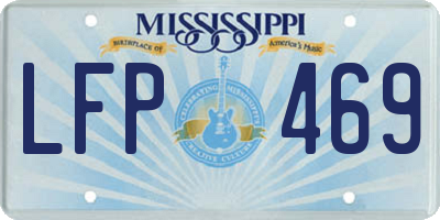 MS license plate LFP469