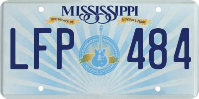 MS license plate LFP484
