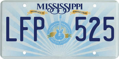 MS license plate LFP525
