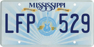 MS license plate LFP529