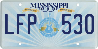 MS license plate LFP530