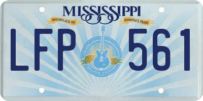 MS license plate LFP561