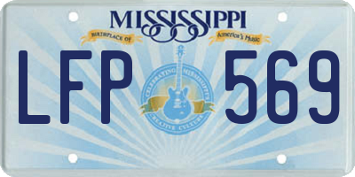 MS license plate LFP569
