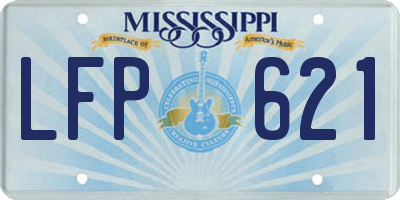 MS license plate LFP621