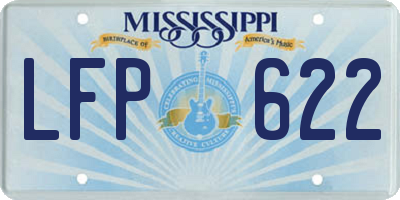 MS license plate LFP622