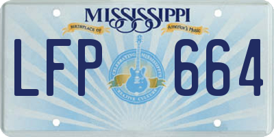 MS license plate LFP664