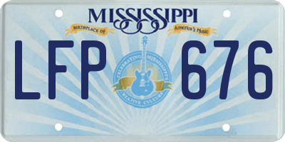 MS license plate LFP676